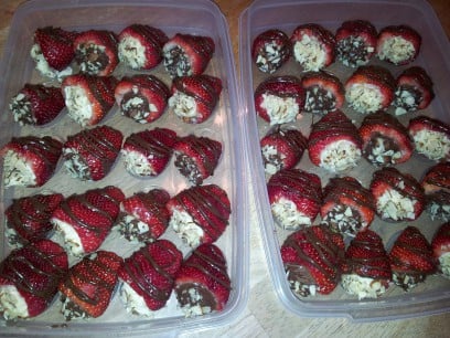 Linda's Cheesecake-Stuffed Strawberries