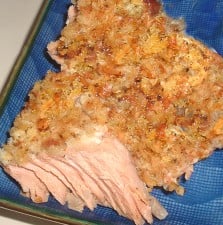 Parmesan Crusted & Baked Salmon