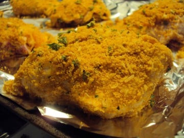 Oven-Fried Garlic Chicken