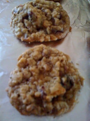 Chewy Cranberry Oatmeal Cookies