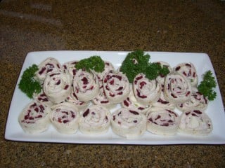 Cranberry Feta Pinwheels