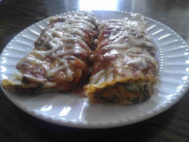 Kittencal's Spinach & Four-Cheese Manicotti (Vegetarian)