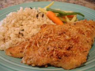 Oven-Fried Garlic Chicken