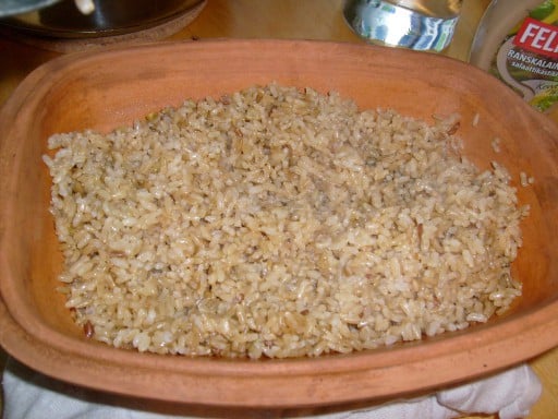 Alton Brown's Baked Brown Rice