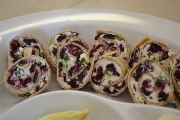 Cranberry Feta Pinwheels