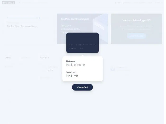 Privacy New Card Privacy New Card