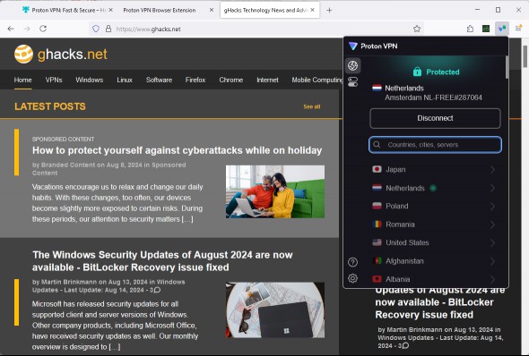 Proton VPN Extension