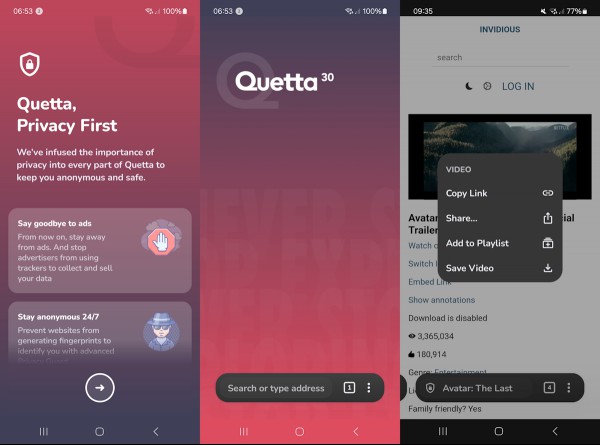 Quetta Browser Android