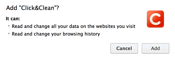Click on the add button to confirm.