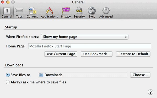 Click on the 'Privacy' tab.