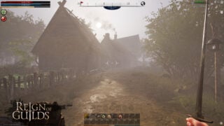 A Reign of Guilds character holding a sword in first person. A Reign of Guilds character holding a sword in first person.