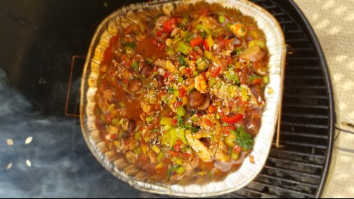 Chicken, Shrimp and Andouille Jambalaya