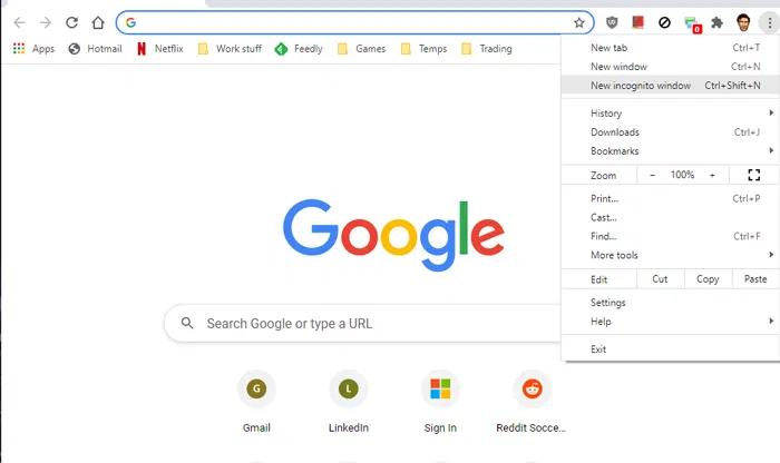 Scroll Not Working Chrome Incognito