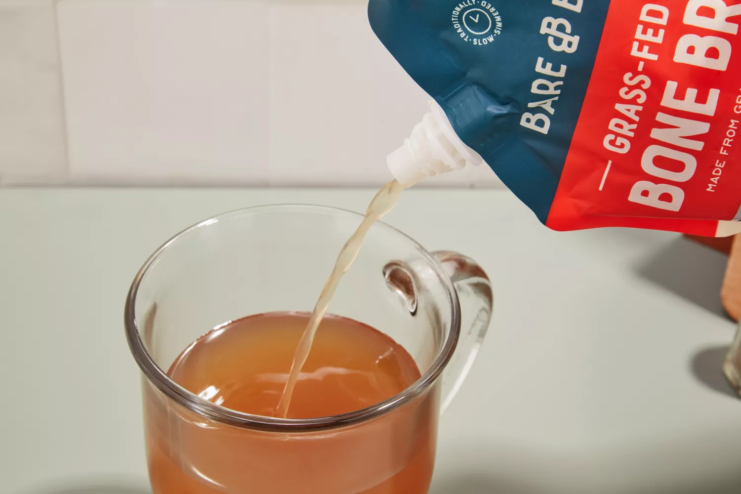 A bag of Bare Bones Grass-Fed Beef Organic Bone Broth