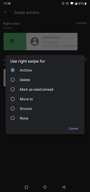 Seven Lesser Known Gmail Features Configure Swipe Actions