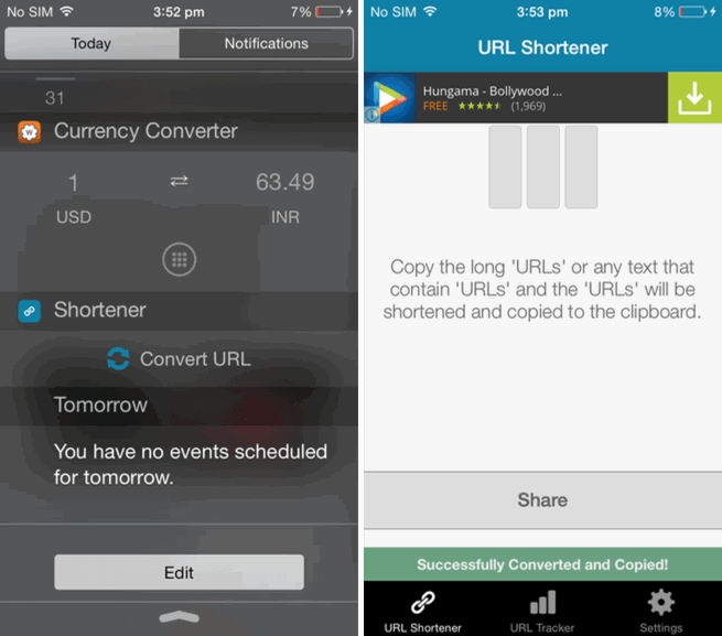 URL Shortener app for iOS.
