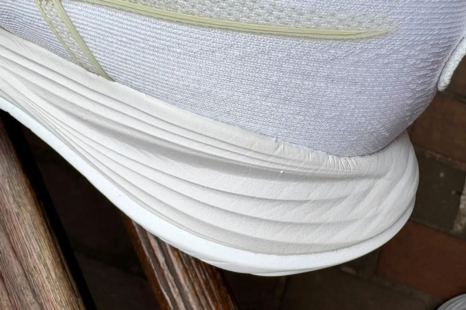 A close-up of the fabric on the Asics Women's Gel-Cumulus 27 Running Shoes