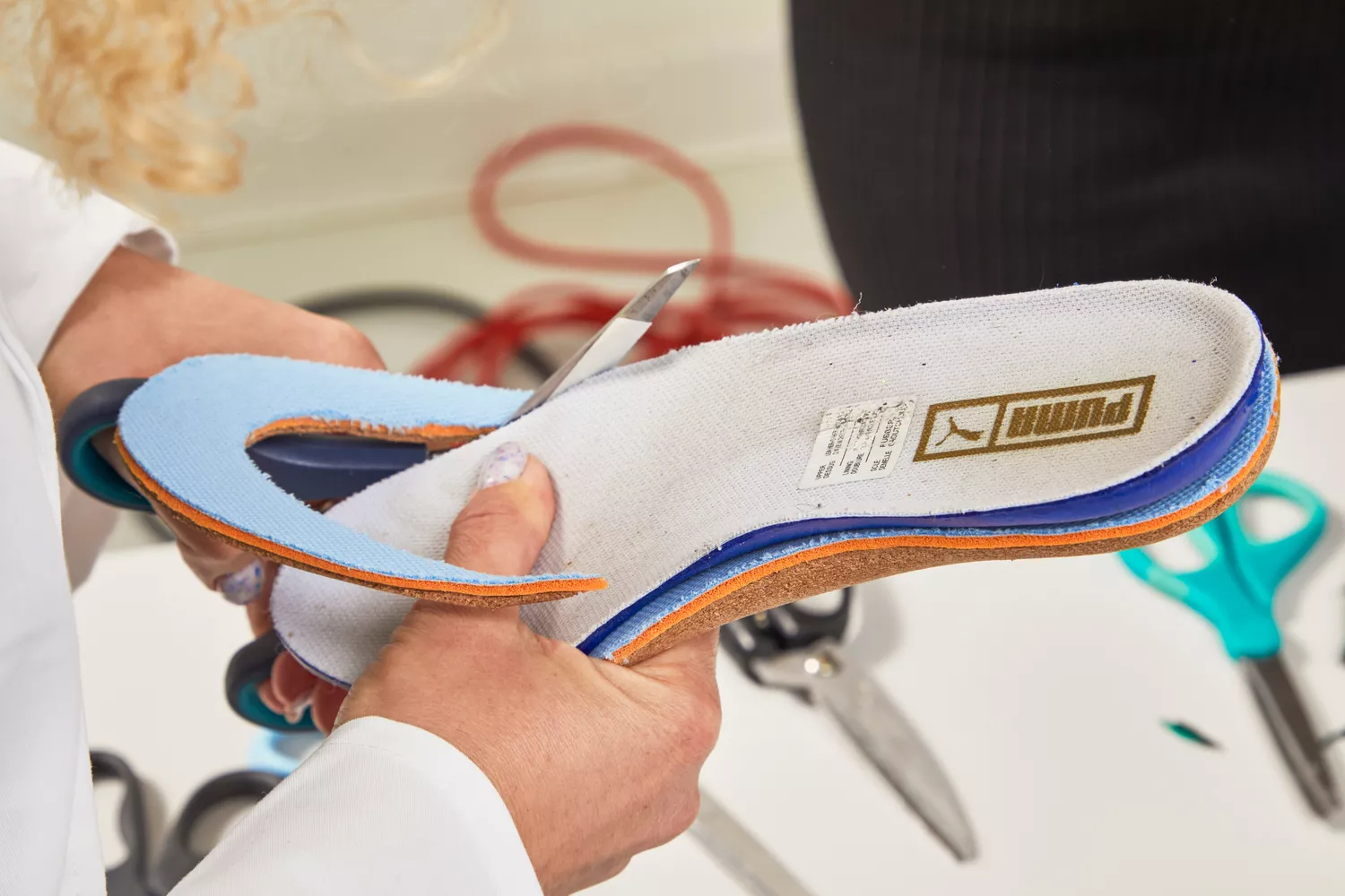 The Fulton The Athletic Insole being fitted for a show