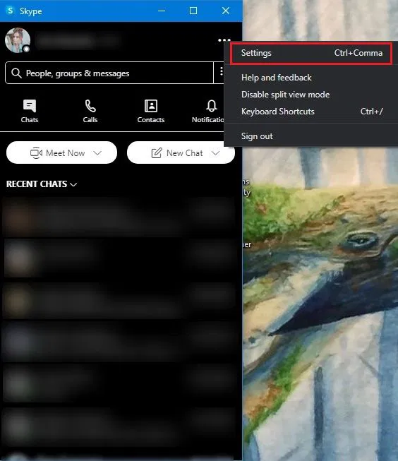 Skype Tricks Open Settings Skype Tricks Open Settings