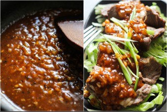 sliced-beef-over-lettuce-step-four