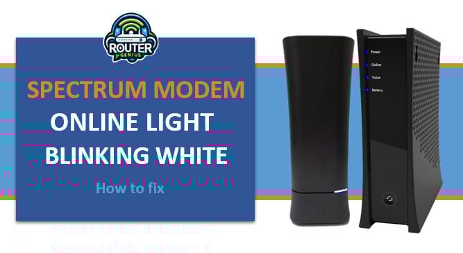Spectrum Modem Online Light White: How to Fix