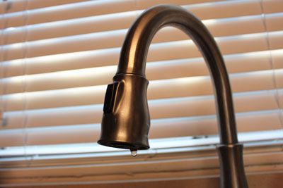 Leaking faucet spout