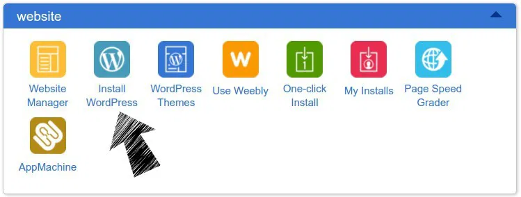 Install WordPress on Bluehost.