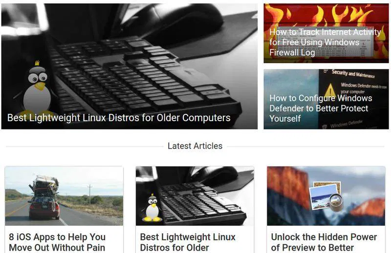 An example of featured images.