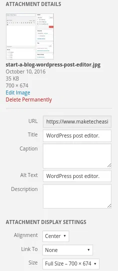 WordPress media attachment details.