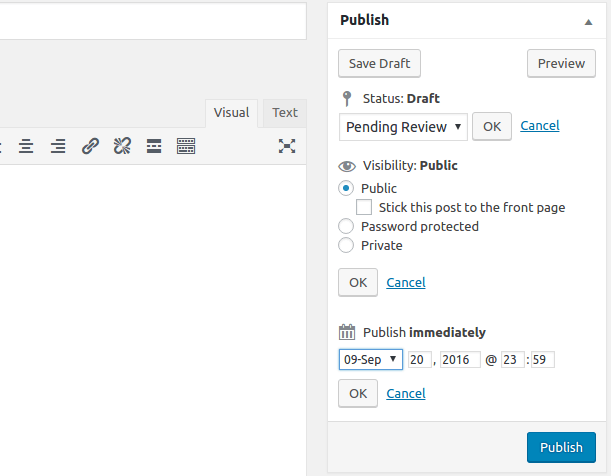 Publish WordPress posts.