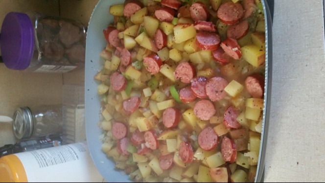 Potato Kielbasa Skillet