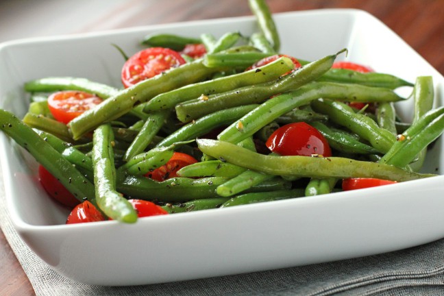 Green Beans with Cherry Tomatoes