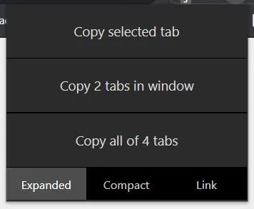 Tabcopy Copy Urls Of All Tabs Chrome