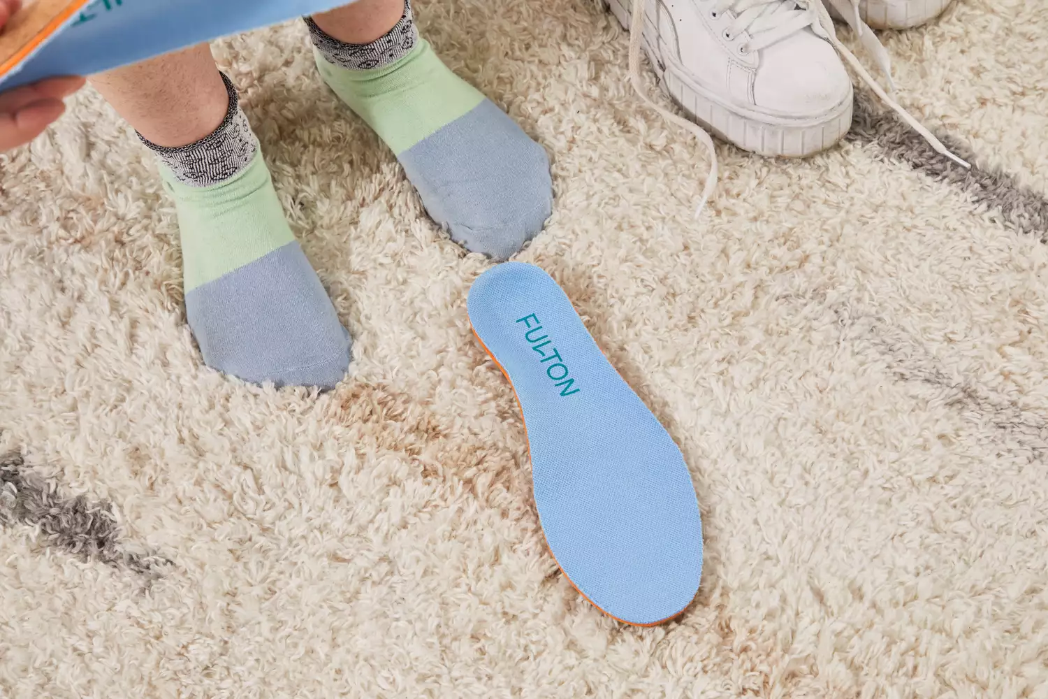 Fulton Athletic Insole displayed on carpet