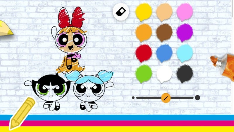 The Powerpuff Girls colour in game