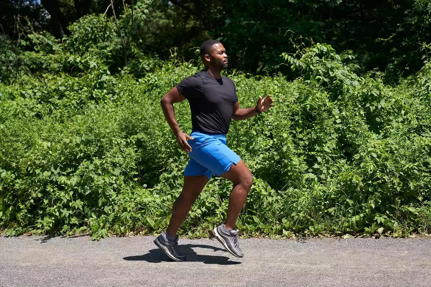 man running on a trail