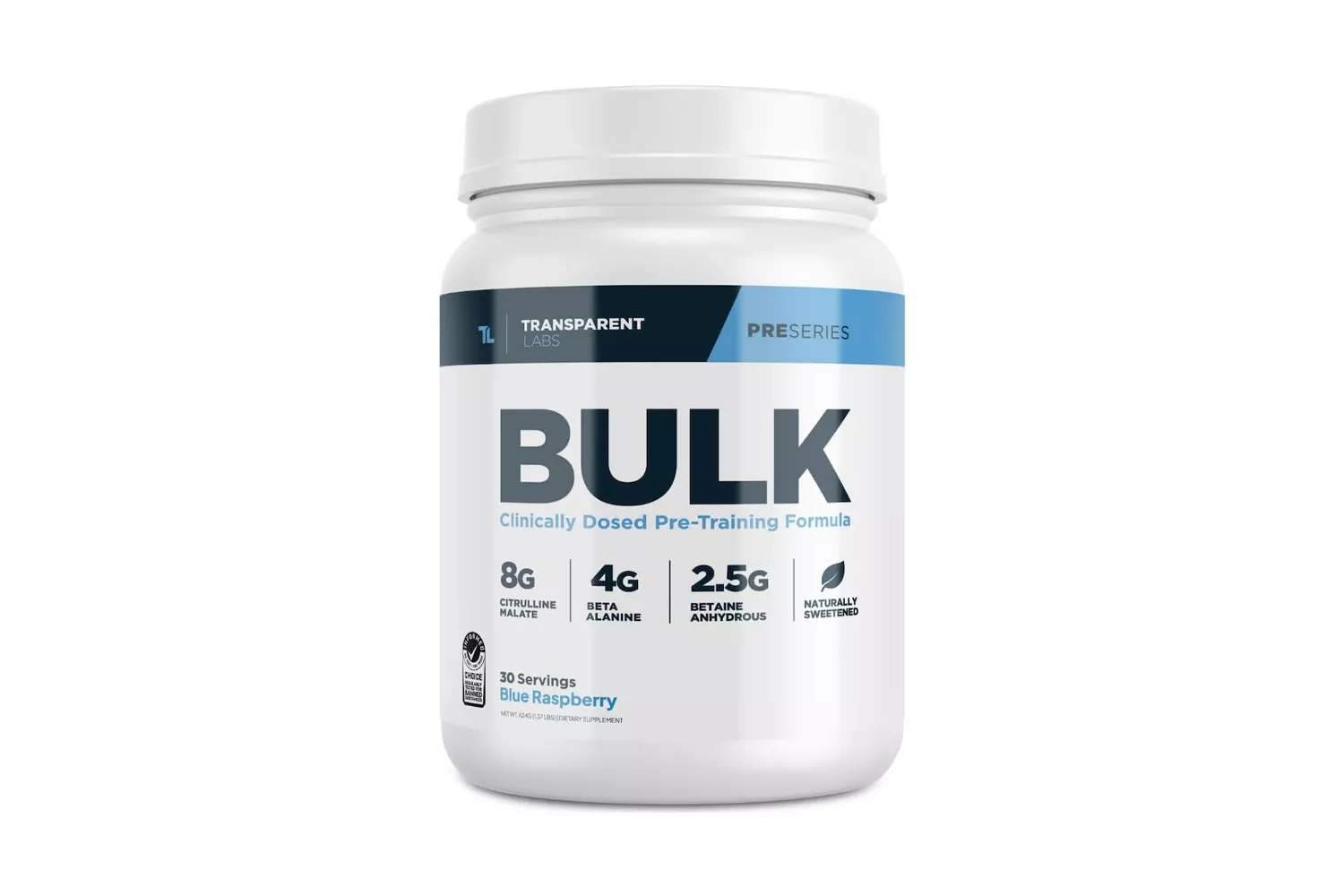 Transparent Labs BULK Clinically Dosed Pre-Training Formula
