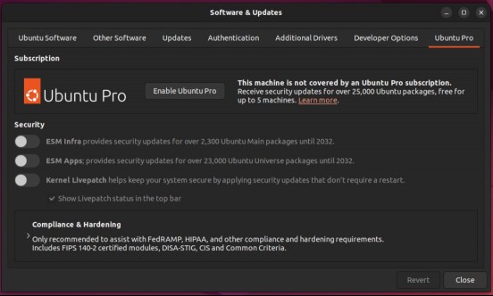 ubuntu pro setup