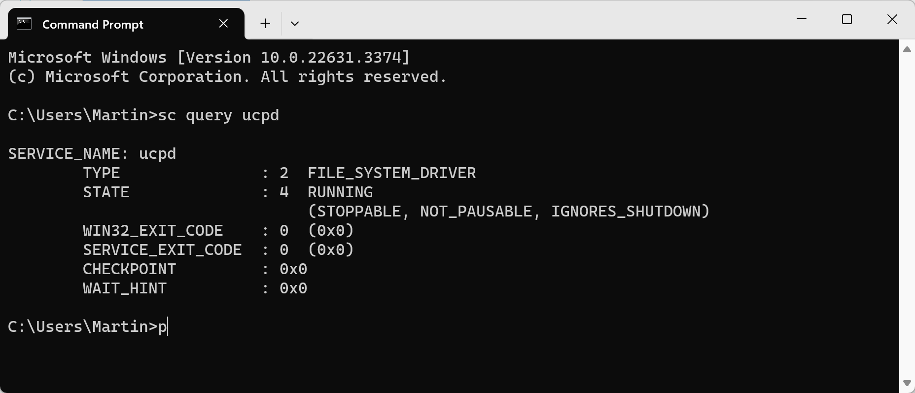 UCDP Windows Filter Driver