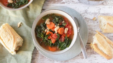 Healthy Bean Soup With Kale