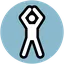 person exercising icon