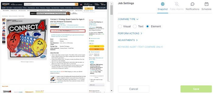 Visualping Review Element