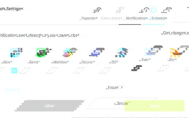 Visualping Review Notifications
