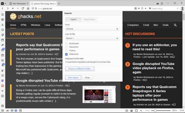 Vivaldi Import Chrome Extensions