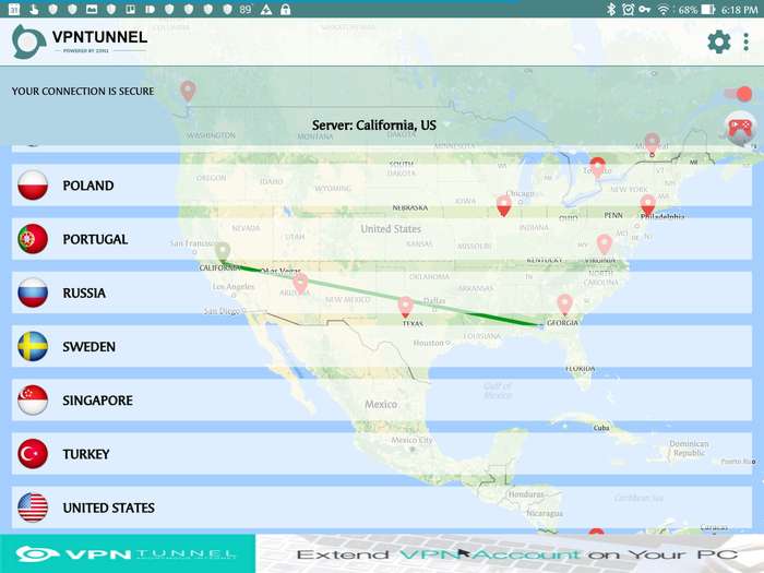 vpntunnel-android-servers