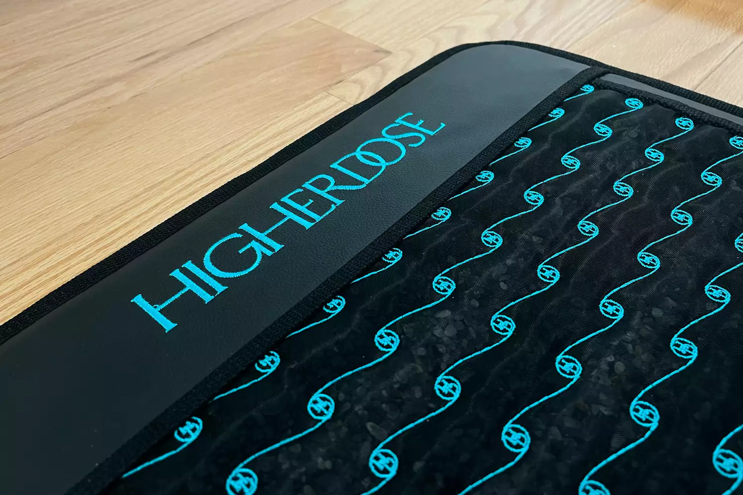 Closeup of the top of Higher Dose Infrared PEMF Go Mat