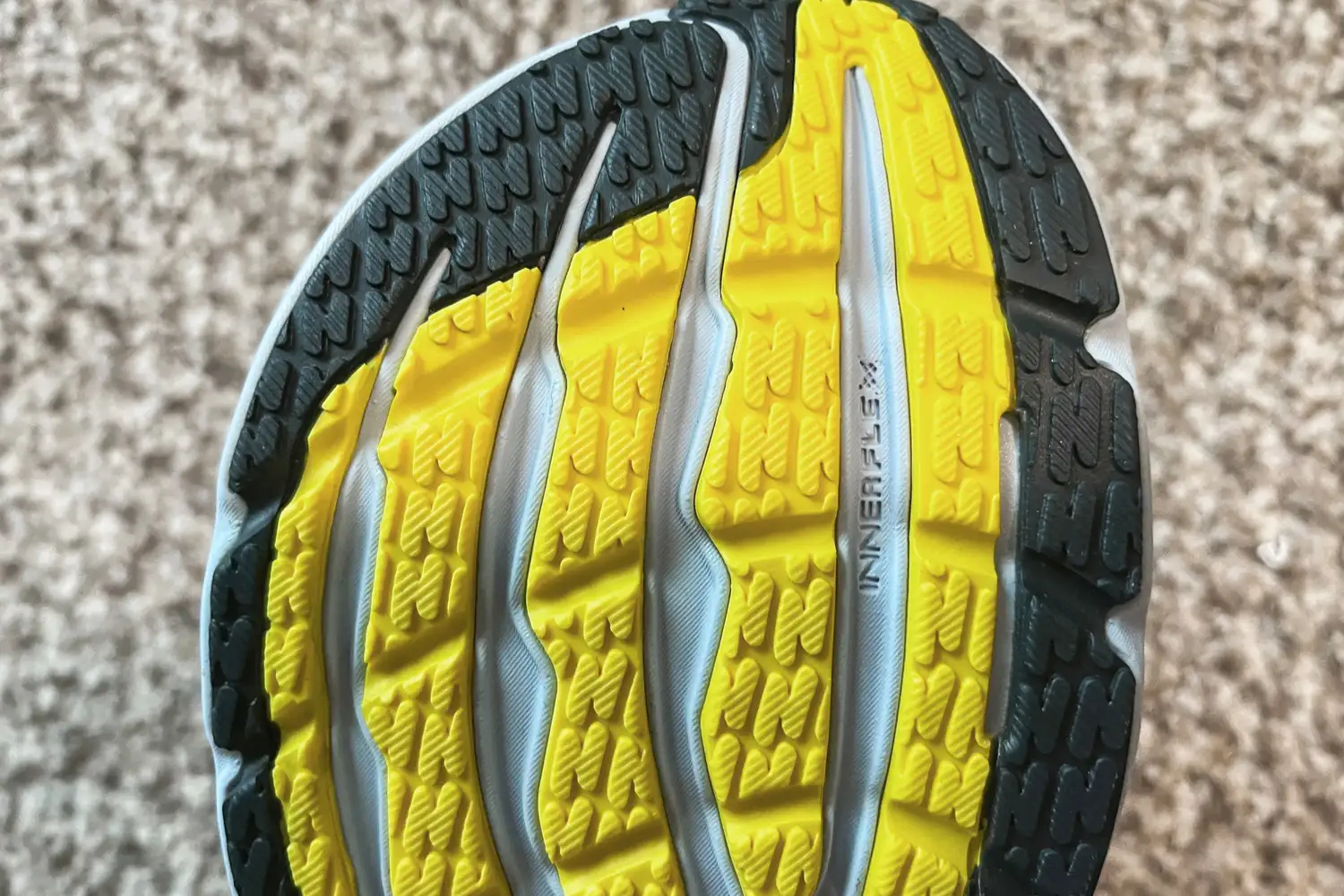 The treads on the bottom of the Altra Women's Paradigm 8 Running Shoes