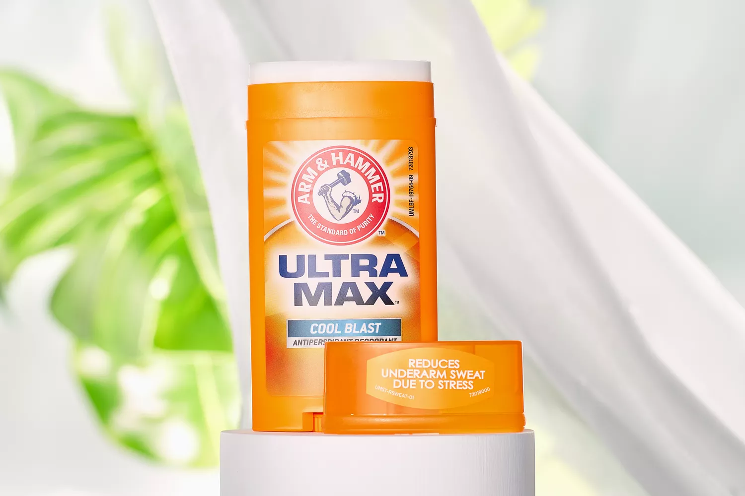Arm & Hammer Ultra Max displayed on a white pedestal