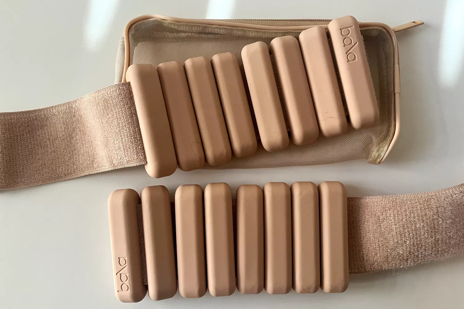 Bala Bangles on top of their mesh bag