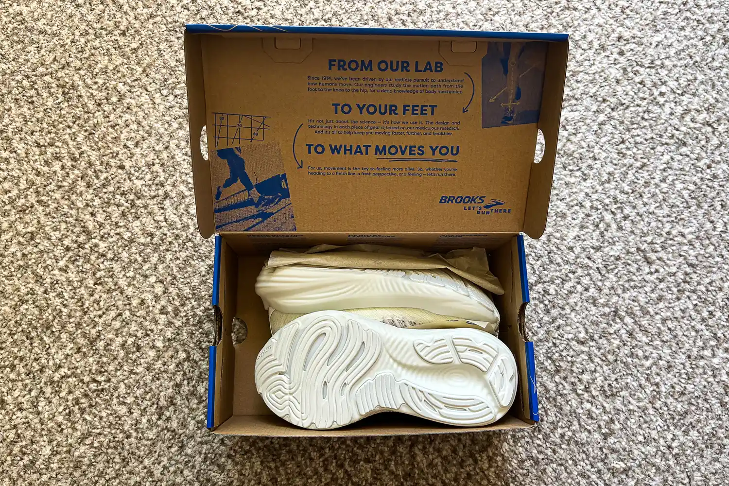 The Brooks Women's Glycerin 22 SE Running Shoes in a shoebox